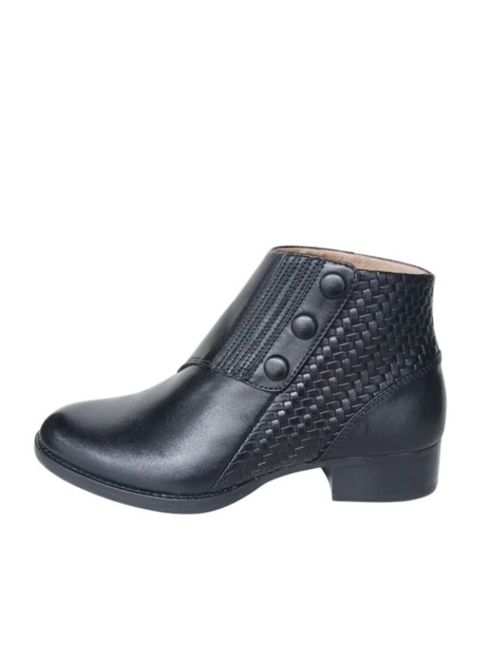 Ariat Boots Women's 10 B Black Leather Wrap Snap Low Heeled Riding Ankle Boots